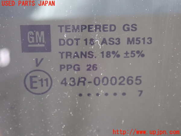 2UPJ-9240281380]ハマーH3(型式不明)右クォーターガラス 中古 PPG M513 43R-000265_2