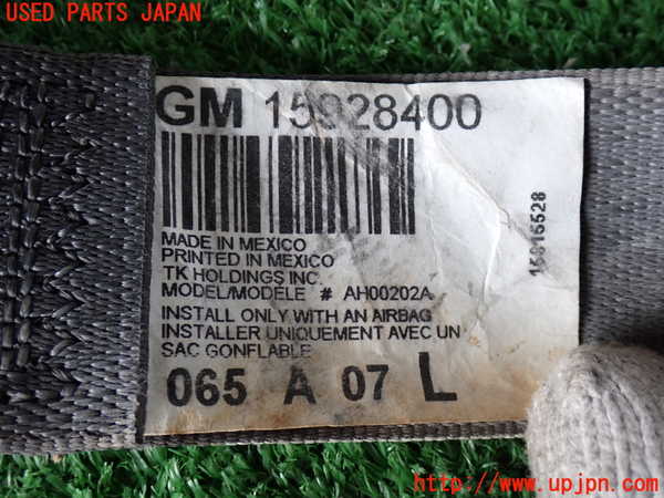 2UPJ-9240287045]ハマーH3(型式不明)運転席シートベルト 中古_4
