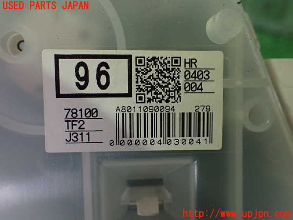 2UPJ-9240346170]フィット(Fit) ハイブリッド(e：HEV)(GP1)スピードメーター 中古_4