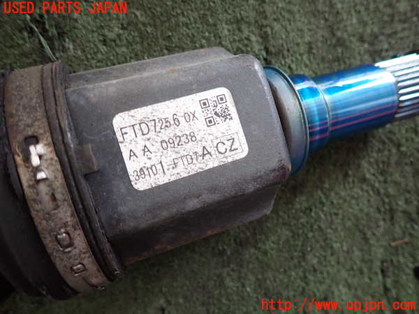 2UPJ-9240364015]CX-3(DK5FW)左フロントドライブシャフト 中古_4