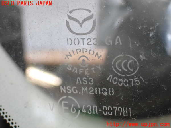 2UPJ-9240371382]CX-5(KE2AW)左クォーターガラス 中古(43R-007981 M28Q8)_2