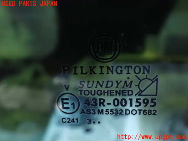 2UPJ-9240411382]アバルト・595(312142)左クォーターガラス 中古 PILKINGTON M5532 43R-001595_2