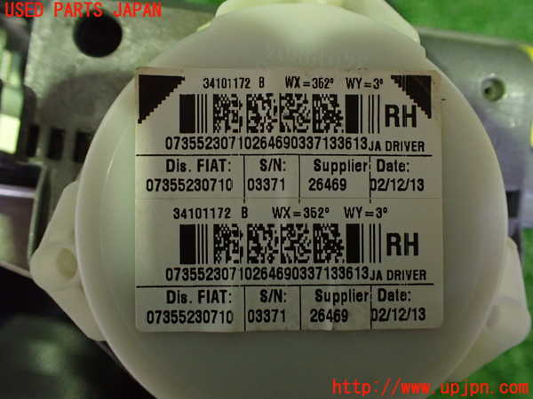 2UPJ-9240417045]アバルト・595(312142)運転席シートベルト 中古_3
