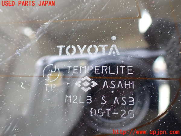 1UPJ-9240511382]アルファードハイブリッド(ATH10W)左クォーターガラス 中古(M2L3)_3