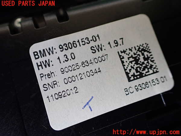 1UPJ-9240526066]BMW アクティブハイブリッド5 F10(AH5)(FZ35)エアコンスイッチ1 中古_4