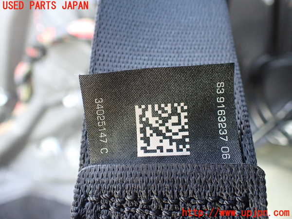 1UPJ-9240527155]BMW アクティブハイブリッド5 F10(AH5)(FZ35)右2列目シートベルト 中古_2