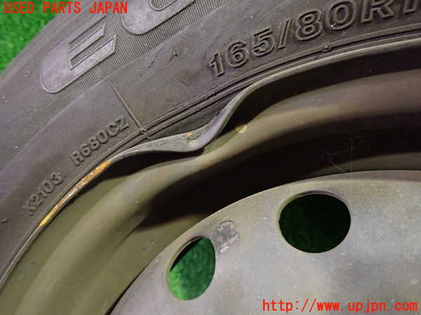 1UPJ-9240559021]NV200 バネット バン(VM20)タイヤ　ホイール　1本① 165/80R14 中古_2
