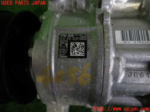2UPJ-9240566025]VW アルテオン シューティングブレーク(3HDNUF)エアコンコンプレッサー 中古_3