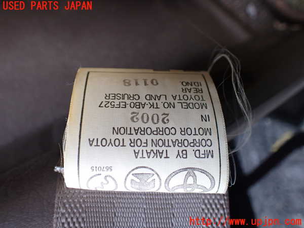 1UPJ-9240657155]ランクルプラド(RZJ95W)右2列目シートベルト 中古_2