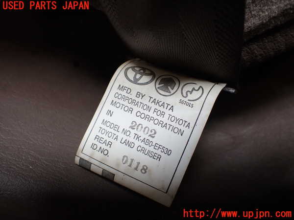 1UPJ-9240657275]ランクルプラド(RZJ95W)左3列目シートベルト 中古_2
