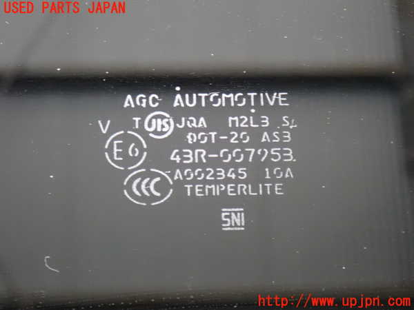 2UPJ-9240671328]ハイエースバン200系(GDH201V)左後ドアガラス 中古 AGC M2L3 43R-007953_2