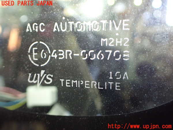 1UPJ-9240801202]ソリオ(MA37S)左フロント三角窓ガラス 中古 AGC M2H2 43R-006708_2