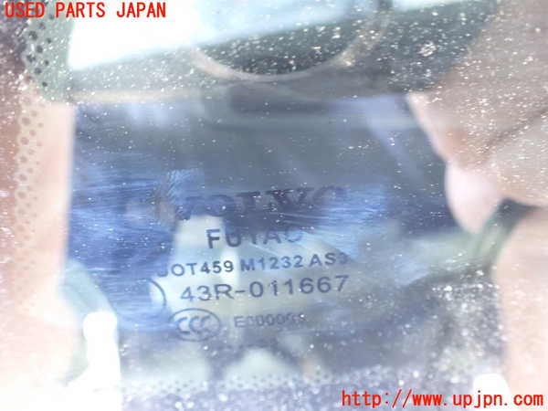 2UPJ-9240901380]ボルボ・V60(ZB420TM)右クォーターガラス 中古(43R-011667 M1232)_4