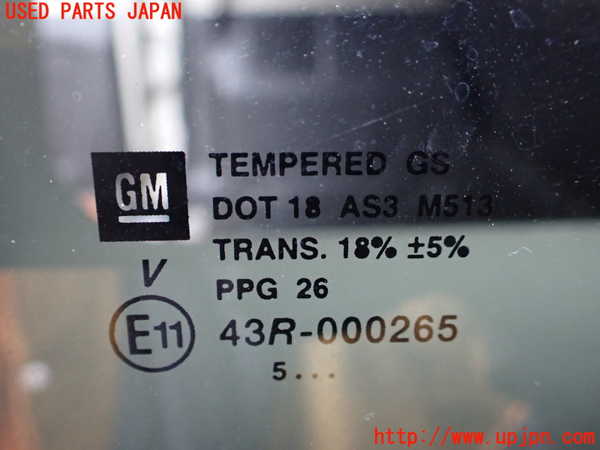 1UPJ-9240921380]ハマーH3(不明)右クォーターガラス 中古(43R-000265 M513)_3