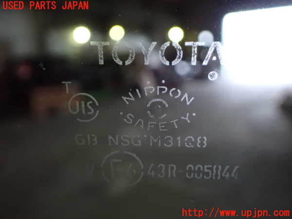 1UPJ-9240951380]アルファード(AGH30W)右クォーターガラス NSG M31Q8 中古_2