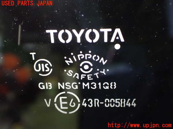 1UPJ-9240951382]アルファード(AGH30W)左クォーターガラス NSG M31Q8 中古_2