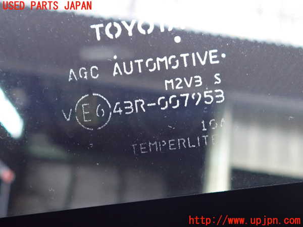 2UPJ-9240961380]ハリアー(MXUA80)右クォーターガラス 中古 AGC M2V3 43R-007953_3