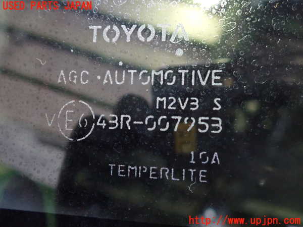 2UPJ-9240961382]ハリアー(MXUA80)左クォーターガラス 中古 AGC M2V3 43R-007953_2