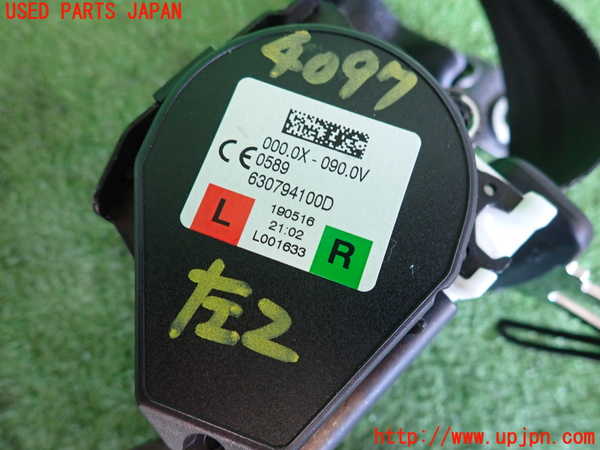 2UPJ-9240977185]ジャガー・XF(JB2NA)左2列目シートベルト 中古_2