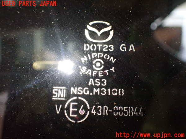 2UPJ-9240981382]CX-60(KH3P)左クォーターガラス 中古 (NIPPON SAFETY M31Q8 43R-005844)_2