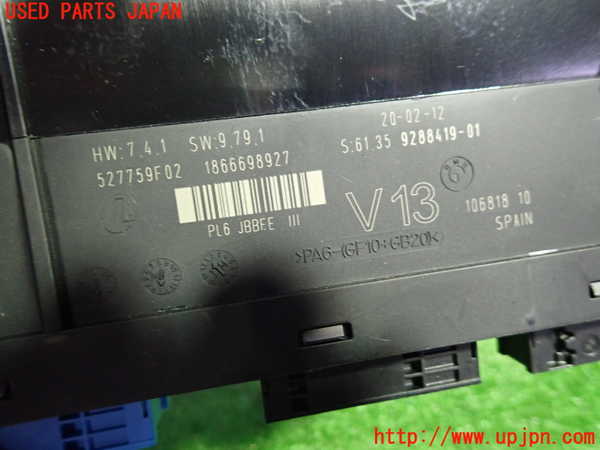 1UPJ-9241036148]BMW 640i グランクーペ(6A30)(F06)コンピューター3 (61.35 9288419-01) 中古_2