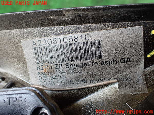 1UPJ-9241051210]ベンツ SL500 R230(230475)右ドアミラー 中古_3