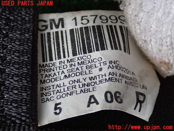 2UPJ-9241107075]ハマーH3(不明)助手席シートベルト 中古_3