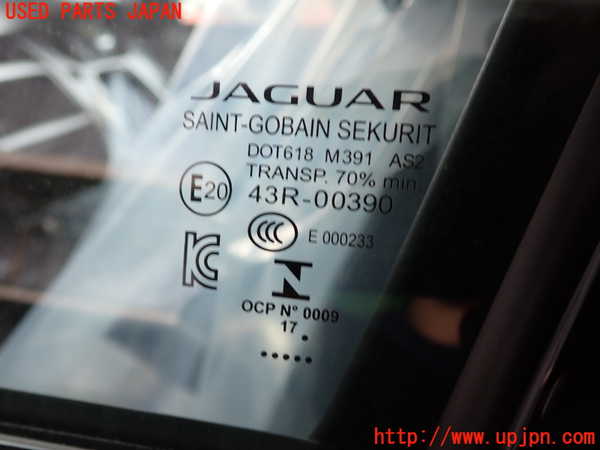 2UPJ-9241111260]ジャガー・Eペイス(DF2NA)左前ドア 中古 SAINT-GOBAIN SEKURIT M391 43R-00390_3