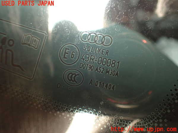 2UPJ-9241161380]アウディ・A7 スポーツバック(4GCGWC)右クォーターガラス 中古 SOLIVER M30A 43R-00081_3