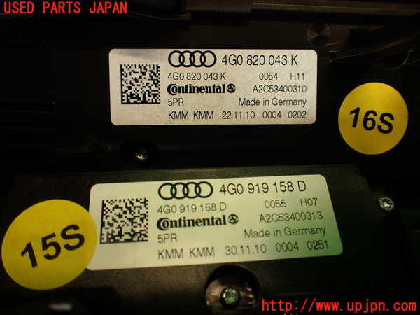 2UPJ-9241166066]アウディ・A7 スポーツバック(4GCGWC)エアコンスイッチ1 中古_4