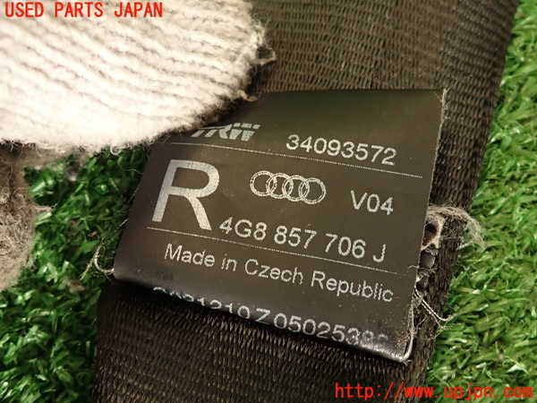 2UPJ-9241167045]アウディ・A7 スポーツバック(4GCGWC)運転席シートベルト 中古_4