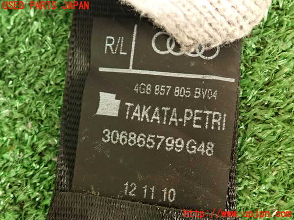 2UPJ-9241167155]アウディ・A7 スポーツバック(4GCGWC)右2列目シートベルト 中古_4
