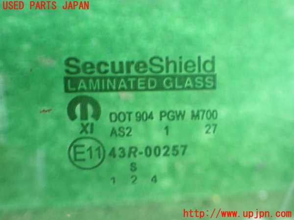 2UPJ-9241191268]ダッジ・チャージャー(型式不明)左前ドアガラス 中古 PGW M700 43R-00257_3