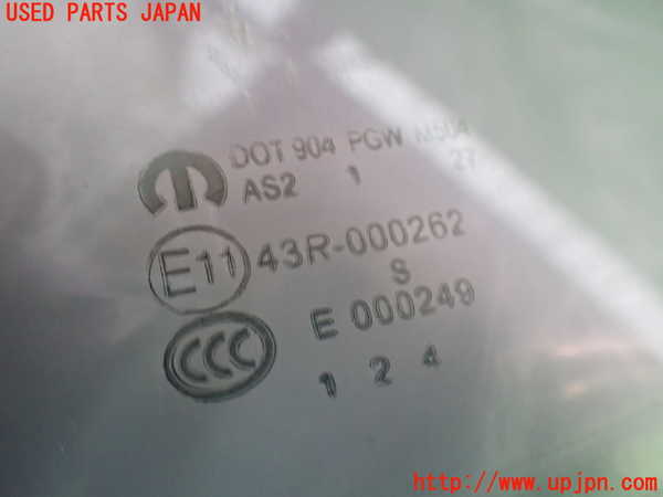 2UPJ-9241191328]ダッジ・チャージャー(型式不明)左後ドアガラス 中古 PGW M504 43R-000262_2