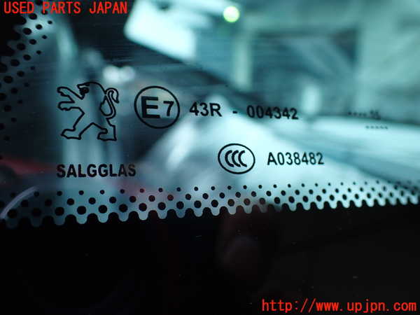 1UPJ-9241221382]プジョー・RCZ(T7R5F02)左クォーターガラス 43R-004342 中古_3