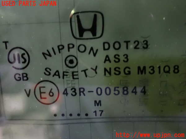 1UPJ-9241251382]ステップワゴン スパーダ ハイブリッド(RP5)左クォーターガラス 中古(43R-0058454 M31Q8)_2