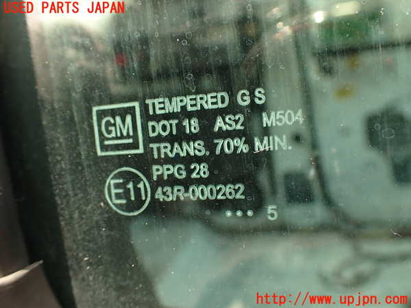2UPJ-9241321230]ハマーH3(型式不明)右前ドア 中古 (TEMPERED GS M504 43R-000262)_4