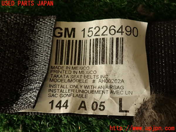 2UPJ-9241327045]ハマーH3(型式不明)運転席シートベルト 中古_5