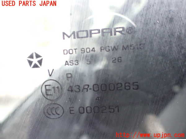 1UPJ-9241401380]ジープ・ラングラー アンリミテッド(JK36LR)右クォーターガラス 中古(43R-000265 M513)_3