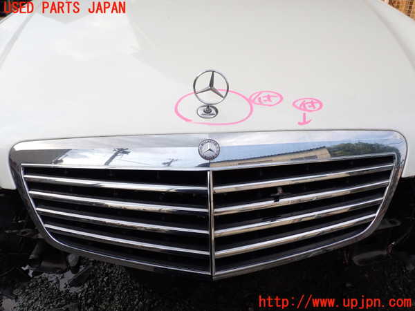 1UPJ-9241421060]ベンツ S ハイブリッド ロング(221195)(W221系)ボンネットフード 【左ハンドル】 中古_2