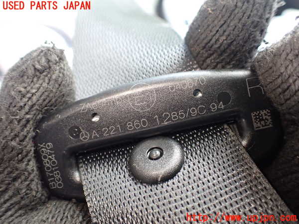 1UPJ-9241427155]ベンツ S ハイブリッド ロング(221195)(W221系)右2列目シートベルト 【左ハンドル】 中古_2