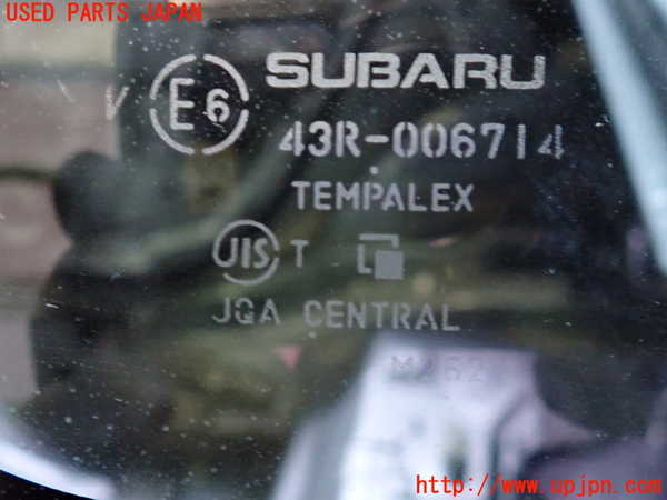 2UPJ-9241441382]インプレッサ WRX-STi C型(GVF)左クォーターガラス 中古 M262 43R-006714_2