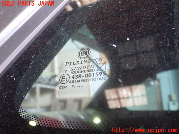 1UPJ-9241511380]アバルト・595(31214T)右クォーターガラス PILKINGTON M5532 中古_2