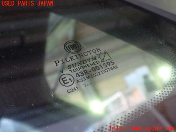 1UPJ-9241511382]アバルト・595(31214T)左クォーターガラス PILKINGTON M5532 中古_2