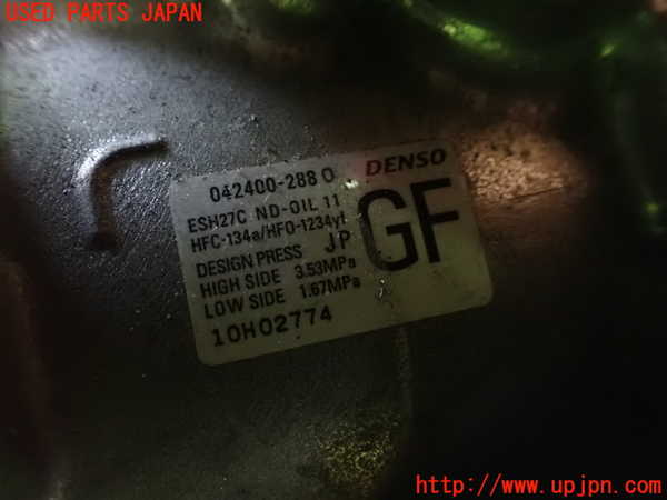 1UPJ-9241546025]シビック ハイブリッド(e：HEV)(FL4)エアコンコンプレッサー 中古_2