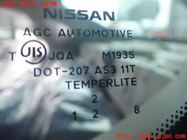 2UPJ-9241581382]シルフィ(TB17)左クォーターガラス 中古 (NISSAN M193S)_2