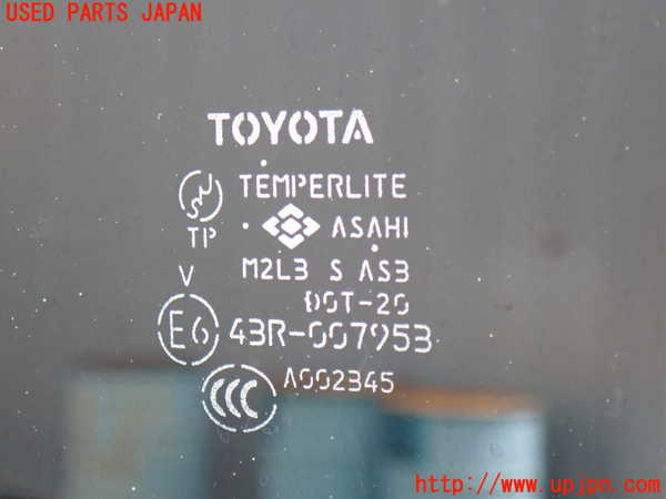 2UPJ-9241591382]ハイエースバン200系(KDH200V)左クォーターガラス 中古 ASAHI M2L3 43R-007953_2