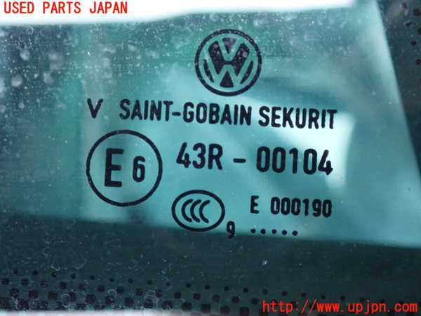 2UPJ-9241621380]VW シロッコR(13CDL)右クォーターガラス 中古 (SAINT-GOBAIN SEKURIT 43R-00104)_3
