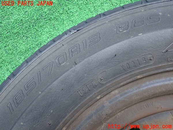 2UPJ-9241649017]ブルーバード(EU12)タイヤ　ホイール　1本② 185/70R13 中古_2