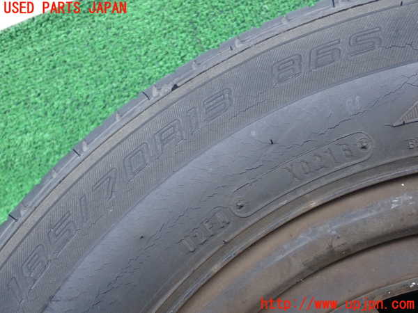 2UPJ-9241649018]ブルーバード(EU12)タイヤ　ホイール　1本③ 185/70R13 中古_2